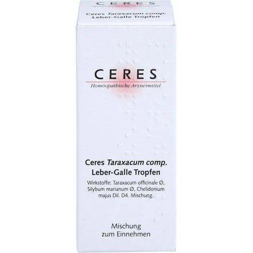 CERES Taraxacum comp. Leber-Galle Tropfen 20 ml - Arzneimittel zur Unterstützung der Leber- und Gallenfunktion, ideal für natürliche Entgiftung und Wohlbefinden.