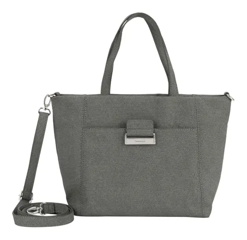 GERRY WEBER Be Different Handbag MHZ Castlerock grau - Stylische Umhängetasche von GERRY WEBER, ideal für den Alltag mit verstärktem Boden für Standfestigkeit und abnehmbarem, verstellbarem Schulterriemen.