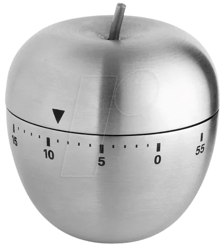 TFA 38103054 - Küchentimer ''Apfel'', Edelstahluhr