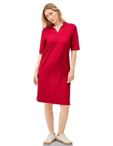 CECIL Damen B144554 Piquée Polo-Kleid, Glazed Apple Red, M von CECIL