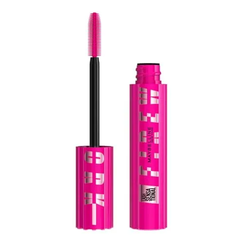 Maybelline New York Schwarze Mascara für maximale Länge und Volumen, Mit 360° Wimpern-Fächer und Pro Vitamin B5, Lash Sensational Firework Mascara, Very Black, 10 ml