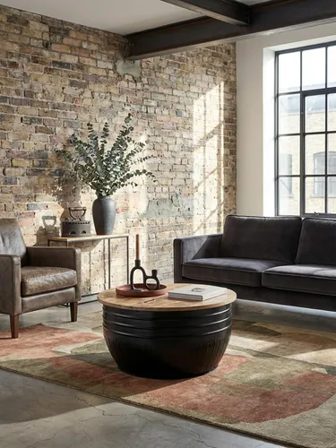 Couchtisch Mango Holz Metall 60x41 cm