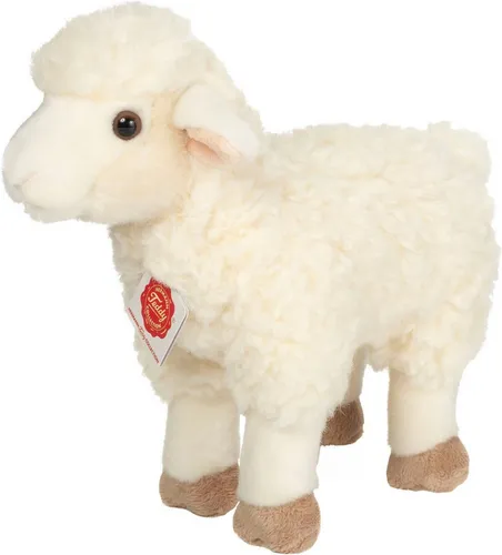 Teddy Hermann 934400 - Stehendes Lamm Plüschtier, 25 cm - Hochwertiges Plüschtier aus der Teddy Hermann Kollektion, ideal zum Kuscheln und Spielen. Geprüfte Sicherheit und Schadstofffreiheit für unbesorgten Spielspaß.