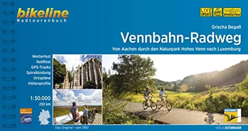 Produktbild Vennbahn-Radweg: Von Aachen durch den Naturpark Hohes Venn nach Luxemburg, 1:50.000, 230 km (Bikeline Radtourenbücher)