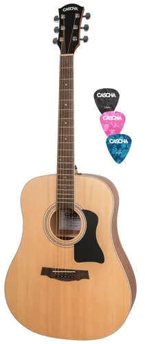 CASCHA HH 2073 Akustik-Gitarre inkl. 3 Picks BWare