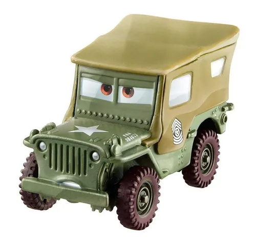 Disney Cars Spielzeug-Rennwagen Sarge FJH95 Disney Cars Die-Cast 1:55 Mattel Fahrzeuge