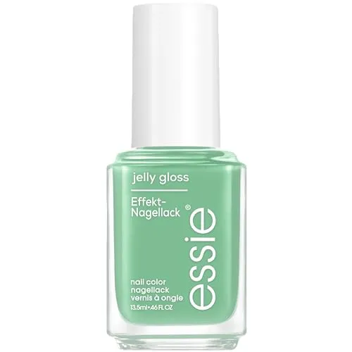 essie Nagellack ̶ Nr. 110 cactus jelly, Nagellackfarbe in Hellgrün, essie jelly gloss Kollektion, 13,5 ml