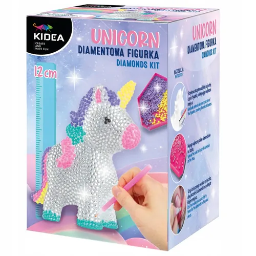 DIAMENTOWA FIGURKA DIY UNICORN JEDNOROŻEC 3D KIDEA KORALIKI Kidea 5906601708510