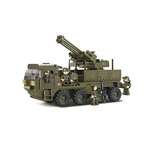 Mobile Flak (306 Teile) [M38-B0302], Spielset , Klemmbausteine, Soldaten, mit Spielfigur, Für Kinder ab 4 Jahren, Army, Sluban SL95128