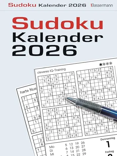 Sudokukalender 2026. Der beliebte Abreißkalender mit 800 Zahlenrätseln
