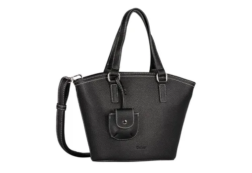 Gabor Layla Damen Shopper Umhängetasche - Mittelgroße Umhängetasche in Schwarz, elegant und feminin – das perfekte Accessoire für jeden Look!