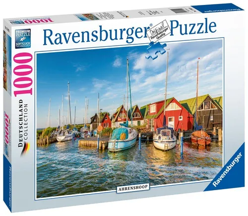Ravensburger Puzzle Romantische Hafenwelt von Ahrenshoop 17092, 1000 Puzzleteile