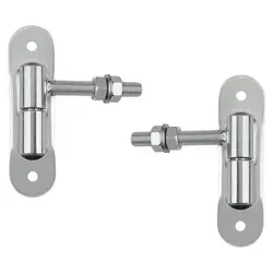SOTECH Torangel Ø 24 mm M12 x 96 mm – Anschraubplatte 150 x 40 x 5 mm, Stahl verzinkt (2 Stück) - Silber
