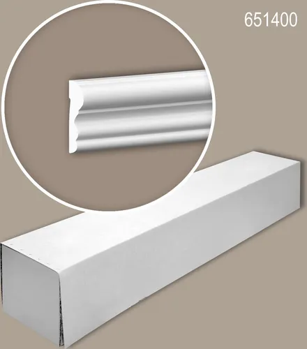 Profhome Zierleiste 651400 - 10er Set Wandleisten - Leisten für Innen- und Außenräume, extrem stoßfest und leicht zu installieren. Ideal für kreative Dekorationen in jedem Raum.