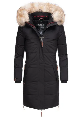 Navahoo Wintermantel Halina modischer Damen Winter Steppmantel mit Kapuze