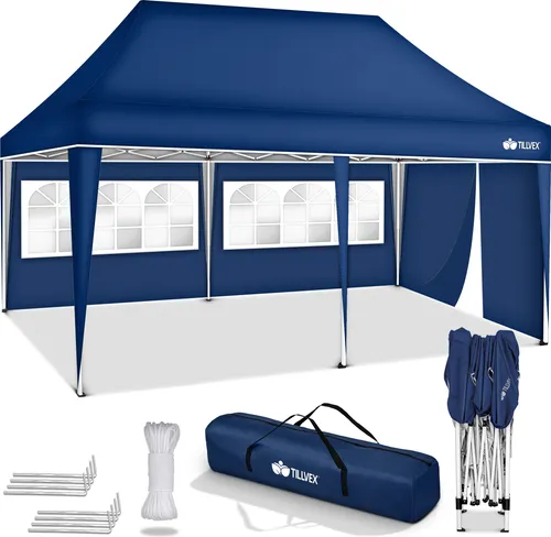 tillvex Pavillon 3x6m in blau von tillvex