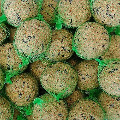 Meisenknödel 200 x ca. 90 Gramm - Vogelfutter aus 100% natürlichen Zutaten, ideal für Wildvögel, im praktischen Netz zum einfachen Aufhängen.