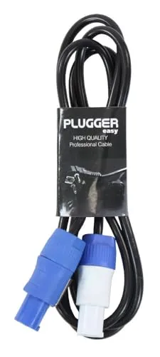 Produktbild Plugger Câble d'alimentation powercon mâle/mâle 1,8 m Noir