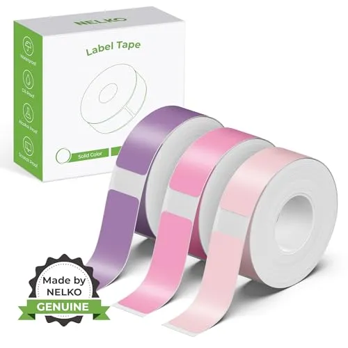 Nelko Original P21 Etikettierband – Anpassbares Etikettendruckpapier