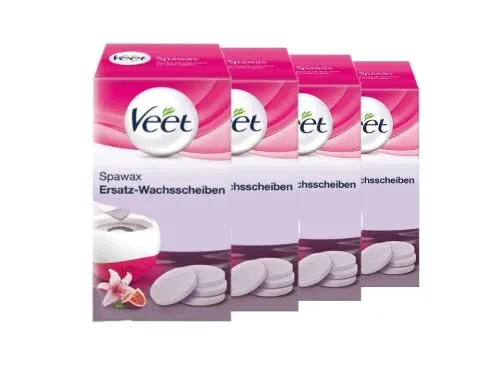 Veet Spawa x Warmwachsscheiben langanhaltende Haarentfernung 4er Pack
