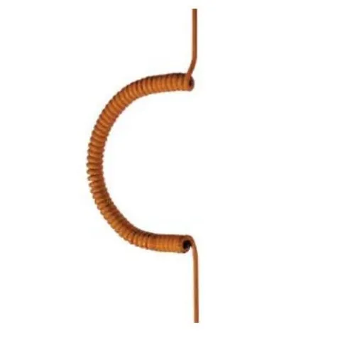 Bachmann 683.881 Strom Anschlusskabel Orange 5.00m - Spiralschläuche, 5 m lang und auffällig orange – ideal für eine sichere und sichtbare Stromversorgung.