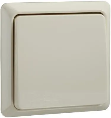 Elso 501600 Universalschalter 10A komplett, Renovierung Steckklemme, perlweiß
