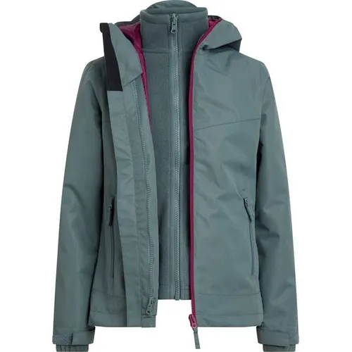 McKINLEY Kinder Doppeljacke Justin 3:1 III G - Wetterfeste Outdoor Doppeljacke mit AQUAMAX-Technologie, ideal für wechselhafte Bedingungen und aktive Abenteuer.