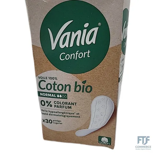 Vania | Komfort-Slipeinlagen aus 100% Bio-Baumwolle Normal (30 Stück) – Unterwäs