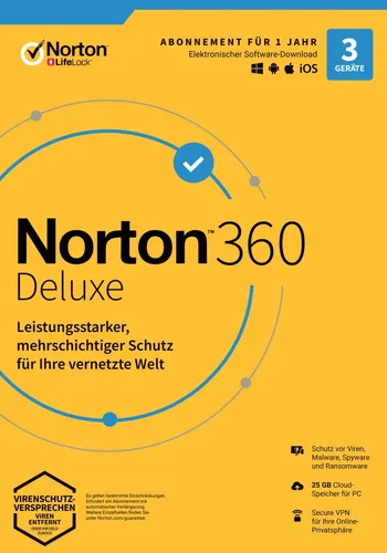 Norton 360 Deluxe für 3 Geräte