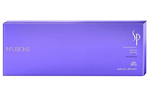 Wella SP Haarkur Repair Infusion 6x5ml Ampullen - Haarpflegekuren für strapaziertes Haar, schützt vor weiteren Schädigungen und erhöht die Widerstandskraft für geschmeidigen Glanz.