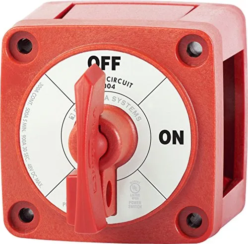 Blue Sea Systems On-off Locking Key Battery Switch One Size