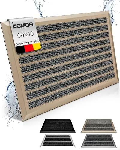 bomoe Fußmatte Außen 40x60 cm – Rutschfest und Rostfrei von bomoe