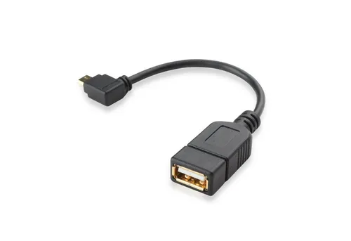 conecto USB-OTG Adapter-Kabel Vergoldete Kontakte Micro-USB 2.0-Winkel-Stecker USB-Kabel