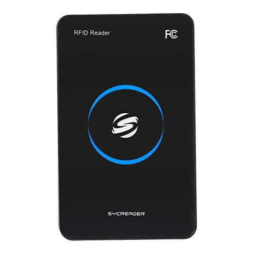 RFID Kartenleser, 13,56 MHz USB RFID Lesegerät, Kontaktlos, HF Smart IC Zugriffskontrollkartenleser für Einen MF1 S50 S70, für Linux/Android. R80C USB ID/M1 Schwarz