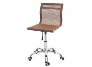 Bürostuhl MCW-K53, Drehstuhl mit Netzbezug in braun von MCW