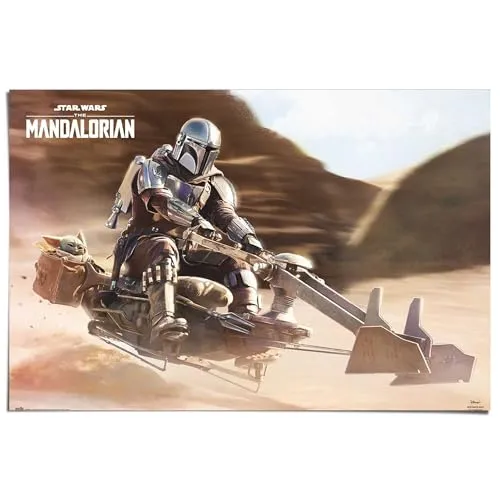 REINDERS Poster, The Mandalorian in beige von REINDERS