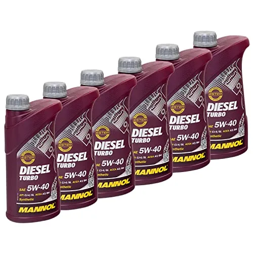 Motoröl MANNOL 5W40 Diesel Turbo API CI4/ SN 6 X 1 Liter