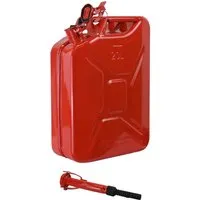 TRUTZHOLM Metallkanister 20 Liter mit Ausgießer und Halterung