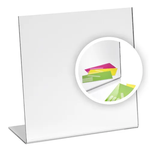Tischaufsteller / Spiegel / Tischspiegel 200x200mm aus Acrylglas