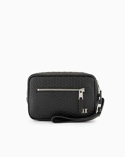 Armani Exchange Pochette Uomo XM000160AF11928 Black - Fahrradtaschen mit Fleckenschutz und stylischem Design, ideal für den modernen Mann, der Funktionalität und Stil vereint.