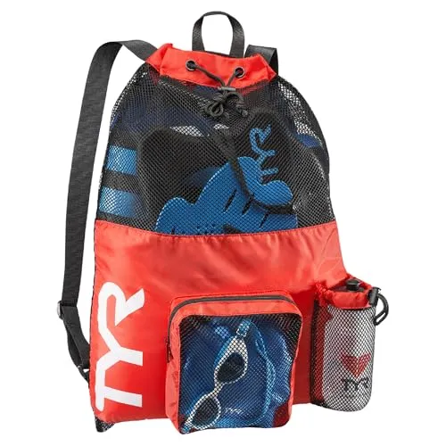 TYR Unisex Big Mesh Mummy Rucksack Tasche, Rot , Einheitsgröße