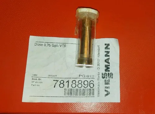 Viessmann Rotrix VTB LE Düse 0.75 gph - Hochleistungsdüse für effiziente Heizsysteme - Brenner & Kessel, optimiert für eine Leistung von 27 kW, sorgt für effiziente und zuverlässige Wärmeversorgung.