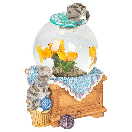 Spieluhrenwelt Glitzerkugel Spieluhr 'Aquarium' von Musicbox Kingdom