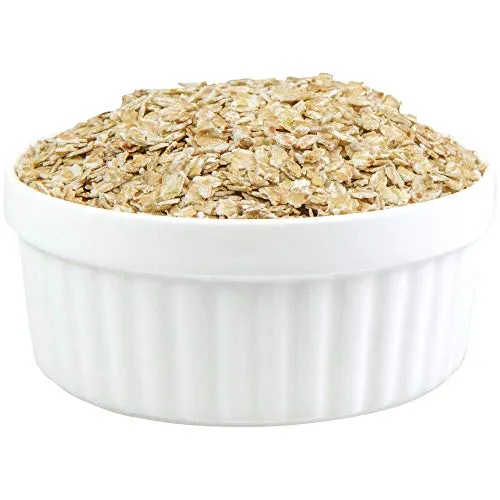 Schecker 1 kg Buchweizen Flocken - zum fettarmen Verlängern von Dosenfutter - Glutenfrei - Getreidefrei