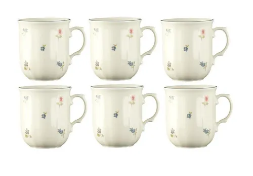 Seltmann Weiden Becher Set Streublume 6er, Porzellan von Seltmann Weiden