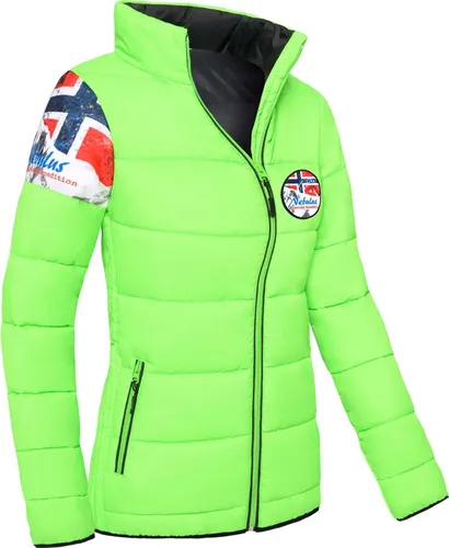 Nebulus Damen Jacke BRAXTON - Warme Outdoorjacke in Lime Green, Größe M/38 - Vielseitige Übergangs- & Winterjacke aus 100% Polyester, windfest und wasserabweisend. Praktische Innentasche und stylische Reißverschlusstaschen für optimalen Komfort.