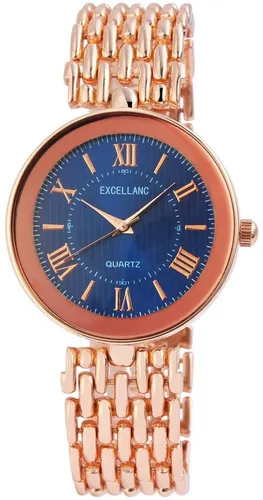 Excellanc Quarzuhr EX0489 - Elegante Damenuhr mit Metallband, stilvolles Design und präzises Quarzwerk für jeden Anlass.