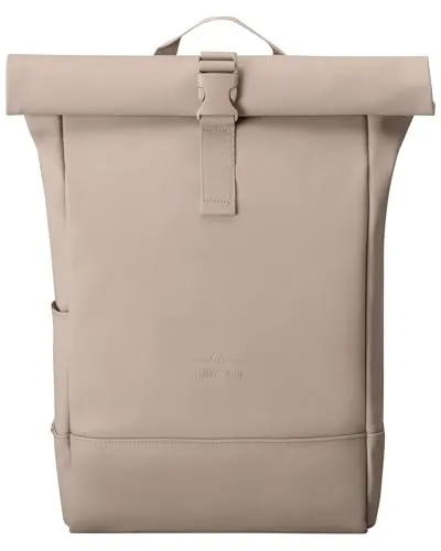 Johnny Urban Cityrucksack Harvey Medium - Stylischer Rolltop Rucksack für Damen und Herren mit wasserabweisender PU-Beschichtung, gepolstertem Laptopfach bis 16 Zoll und ergonomischen Trägern - perfekt für den Alltag.