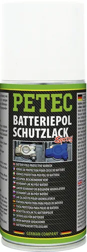 Petec Batteriepolfett BATTERIEPOLSCHUTZLACK SPRAY, blau 72650