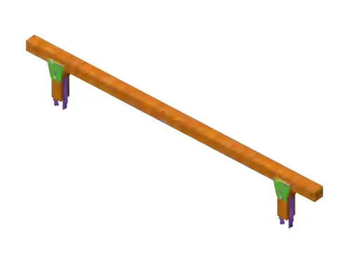 Balancierbrücke Schwebebalken für den Spielplatz - Abenteuerliche Balancierbrücke für Kinder von 1-11 Jahren. Fördert Geschicklichkeit und Motorik, moderne Gestaltung, robust und sicher. Ideal für den Outdoor-Spaß!
